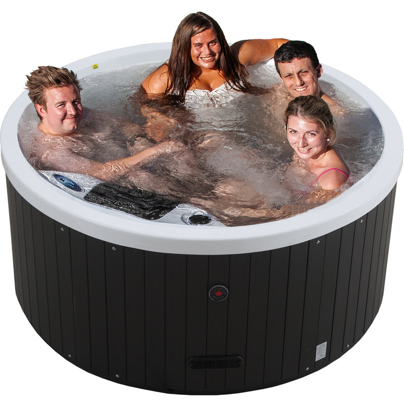 Canadian Spa Co Okanagan 4 Person 10 Jet Acrylic Round Plug And